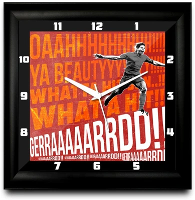 58% OFF on ShopMantra Steven Gerrard Celebration Square Analog Wall Clock Black