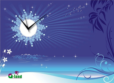 16% OFF on G-land Wooden night moon Analog Wall Clock Multicolor