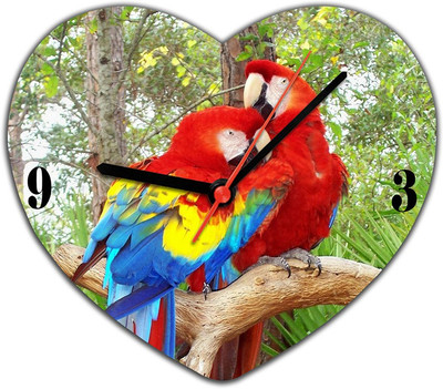 53% OFF on Lovely Collection Parrot Love Analog Wall Clock Multicolor 53% OFF on Lovely Collection Parrot Love Analog Wall Clock Multicolor