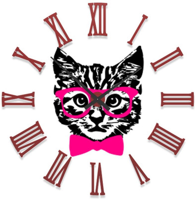 23% OFF on Ellicon B79 Kitten Baby Cat With Glasses Analog Wall Clock White 23% OFF on Ellicon B79 Kitten Baby Cat With Glasses Analog Wall Clock White