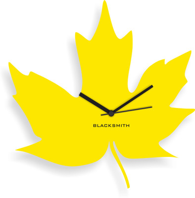 50% OFF on Blacksmith Yellow Maple Leaf Analog Wall Clock Yellow 50% OFF on Blacksmith Yellow Maple Leaf Analog Wall Clock Yellow