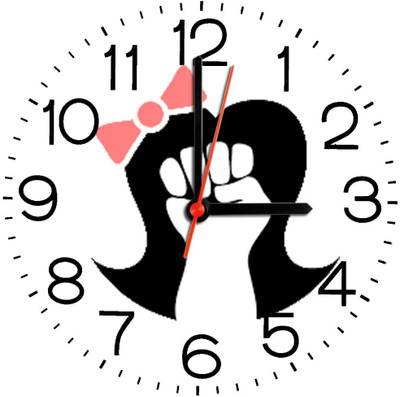 28% OFF on Ellicon 294 Girl Power Analog Wall Clock White 28% OFF on Ellicon 294 Girl Power Analog Wall Clock White