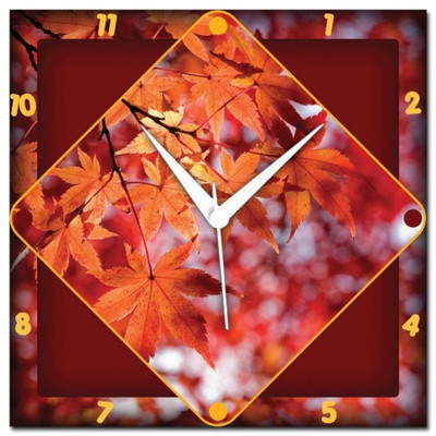 72% OFF on Amore Maple Leaves Analog Wall Clock Red 72% OFF on Amore Maple Leaves Analog Wall Clock Red
