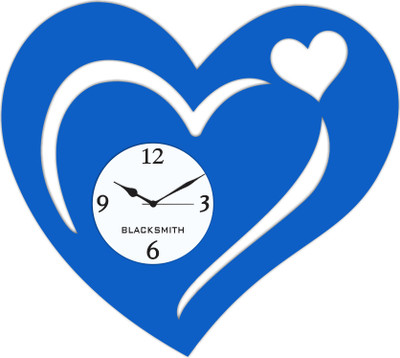 28% OFF on Blacksmith Light Blue Hearts Analog Wall Clock Light Blue 28% OFF on Blacksmith Light Blue Hearts Analog Wall Clock Light Blue