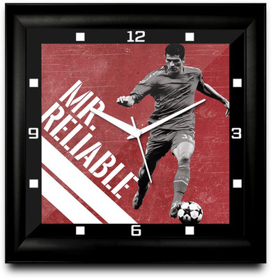 73% OFF on ShopMantra Mario Gómez Footballer Square Analog Wall Clock Black