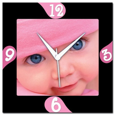 72% OFF on Amore Blue Eyed Baby Analog Wall Clock Black 72% OFF on Amore Blue Eyed Baby Analog Wall Clock Black