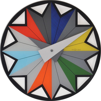 Nextime Circus Analog 43.18 cm Dia Wall Clock Multicolor