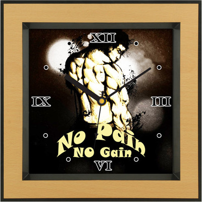 31% OFF on Shopping Monster Designer Gym Analog Wall Clock Brown