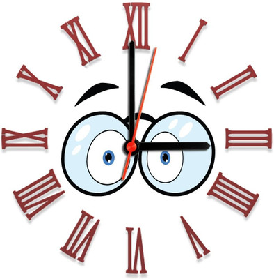 28% OFF on Ellicon 116 Blue Eyes Analog Wall Clock White 28% OFF on Ellicon 116 Blue Eyes Analog Wall Clock White