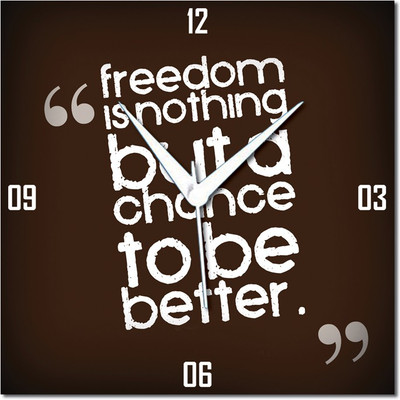 70% OFF on WebPlaza Freedom Is Nothing But A Chance To Be Better Republic Day Analog Wall Clock Multicolor