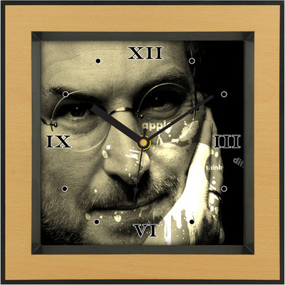 31% OFF on Shopping Monster Steve Jobs Designer Analog Wall Clock Brown