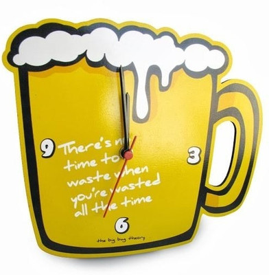 Roti Kapda Makaan Its_Eight_Thirsty Analog Wall Clock Multicolor