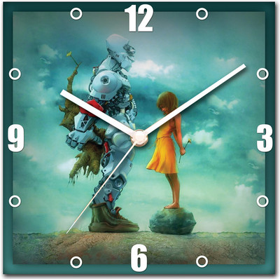 41% OFF on StyBuzz Robot and Girl Analog Wall Clock Multicolor 41% OFF on StyBuzz Robot and Girl Analog Wall Clock Multicolor