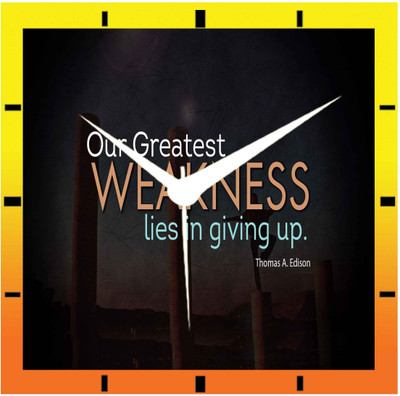 50% OFF on Moneysaver Thomas Edison Quotes Analog Wall Clock Multicolor 50% OFF on Moneysaver Thomas Edison Quotes Analog Wall Clock Multicolor