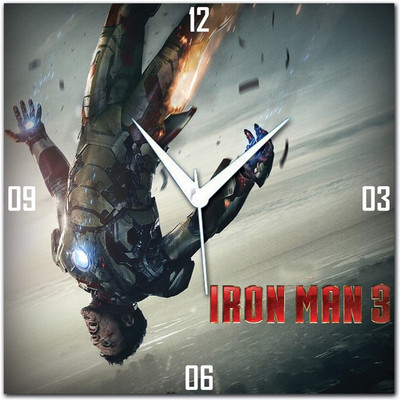 70% OFF on WebPlaza Ironman Analog Wall Clock Multicolor