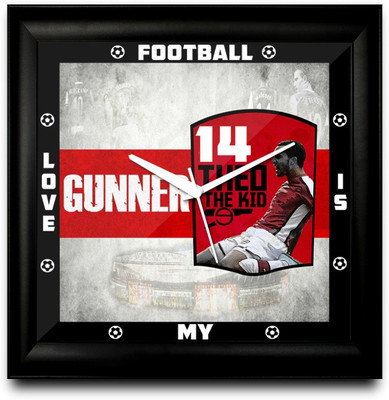 73% OFF on ShopMantra Theo Walcott Footballer Square Analog Wall Clock Black