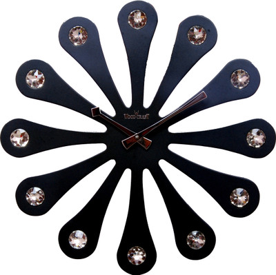 6% OFF on Wood Craft W-1212-BLK Analog Wall Clock Black 6% OFF on Wood Craft W-1212-BLK Analog Wall Clock Black