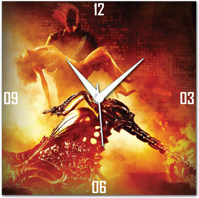 72% OFF on Amore Ghost Rider 113491 Analog Wall Clock Multicolor