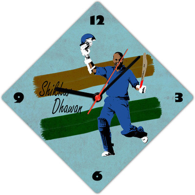50% OFF on Lovely Collection Shikhar Dhawan Analog Wall Clock Multicolor