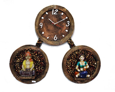 31% OFF on Krafthub Round Shape with Idols Analog Wall Clock Copper Brown 31% OFF on Krafthub Round Shape with Idols Analog Wall Clock Copper Brown