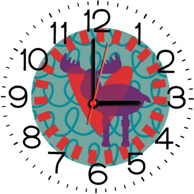 23% OFF on Ellicon B213 Funny Heart Design Analog Wall Clock White