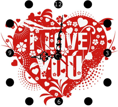 28% OFF on Ellicon 14 I Love You Design Heart Analog Wall Clock White 28% OFF on Ellicon 14 I Love You Design Heart Analog Wall Clock White