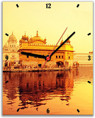 40% OFF on Lovely Collection Golden Temple Religious Analog Wall Clock Multicolor