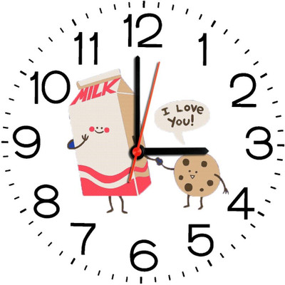23% OFF on Ellicon B277 Funny I Love You Analog Wall Clock White