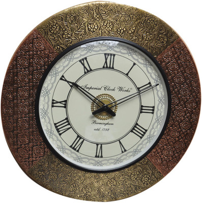 14% OFF on Imperial Copper & Brass Two Metal _18 Analog Wall Clock Brass, Copper 14% OFF on Imperial Copper & Brass Two Metal _18 Analog Wall Clock Brass, Copper