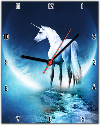 40% OFF on Lovely Collection Unicorn Horse Analog Wall Clock Multicolor