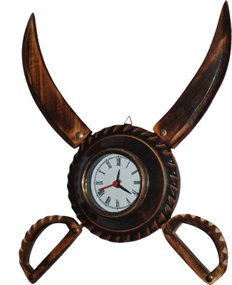 23% OFF on Indoart Antique, Sword Armour Analog Wall Clock Brown 23% OFF on Indoart Antique, Sword Armour Analog Wall Clock Brown