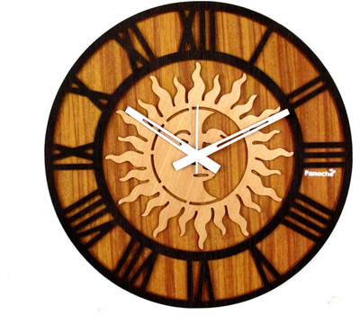 46% OFF on Panache Pan564 Analog Wall Clock Brown Wood Finish 46% OFF on Panache Pan564 Analog Wall Clock Brown Wood Finish