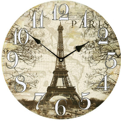 38% OFF on Cosmosgalaxy Effiel Tower Round Analog Wall Clock Brown 38% OFF on Cosmosgalaxy Effiel Tower Round Analog Wall Clock Brown