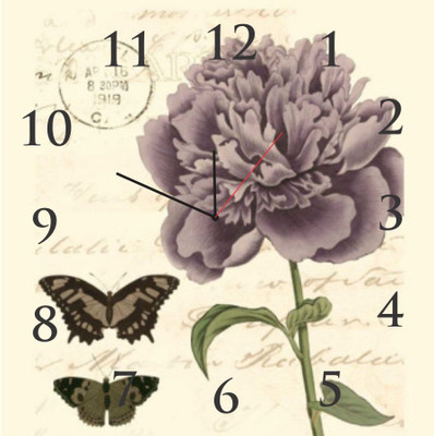 14% OFF on Everyday Gifts Floral Design Analog Wall Clock Black 14% OFF on Everyday Gifts Floral Design Analog Wall Clock Black