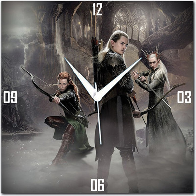 70% OFF on WebPlaza Hobbit The Desolation Of Smaug Legolas Analog Wall Clock Multicolor