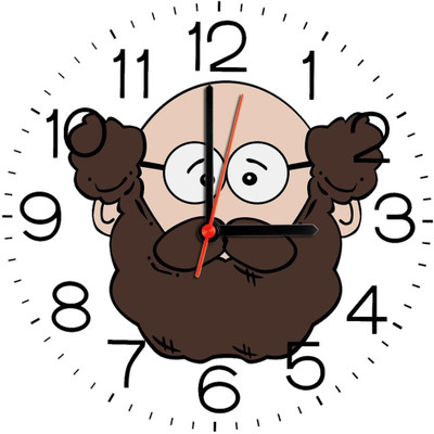 23% OFF on Ellicon B111 Funny Face Analog Wall Clock White