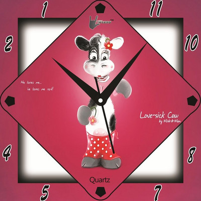 55% OFF on Lycans aNTI 0139 Analog Wall Clock Pink