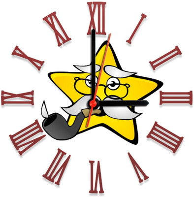 28% OFF on Ellicon 128 Star Grandfather Analog Wall Clock White