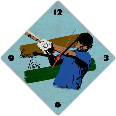 50% OFF on Lovely Collection Suresh Raina Analog Wall Clock Multicolor