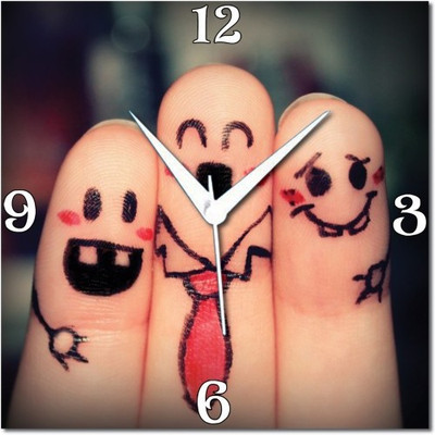 70% OFF on WebPlaza Finger Friends Analog Wall Clock Multicolor