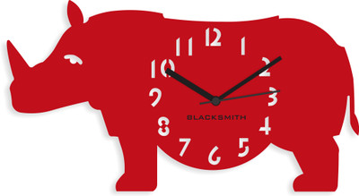 9% OFF on Blacksmith Red Hippo Analog Wall Clock Red 9% OFF on Blacksmith Red Hippo Analog Wall Clock Red
