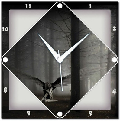 70% OFF on WebPlaza Lonely Angel Analog Wall Clock Multicolor