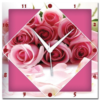 70% OFF on WebPlaza Bunch Of Roses Analog Wall Clock Multicolor