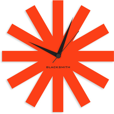 23% OFF on Blacksmith Orange Stylish Analog Wall Clock Orange 23% OFF on Blacksmith Orange Stylish Analog Wall Clock Orange