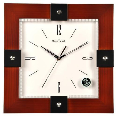 Wood Craft WS-1149 Analog Wall Clock Maroon