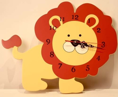 Wink The Full Bodied Lion Analog Wall Clock Yellow Wink The Full Bodied Lion Analog Wall Clock Yellow