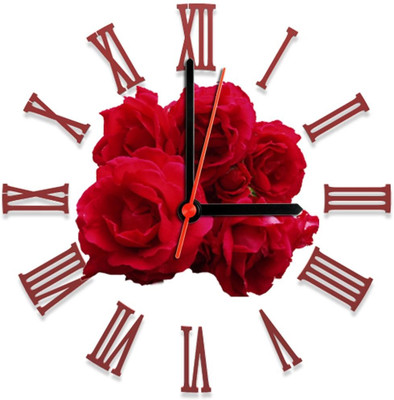 28% OFF on Ellicon 99 Red Roses Analog Wall Clock White 28% OFF on Ellicon 99 Red Roses Analog Wall Clock White