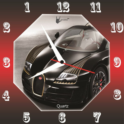 55% OFF on Lycans aNTI 0189 Analog Wall Clock Red, Black