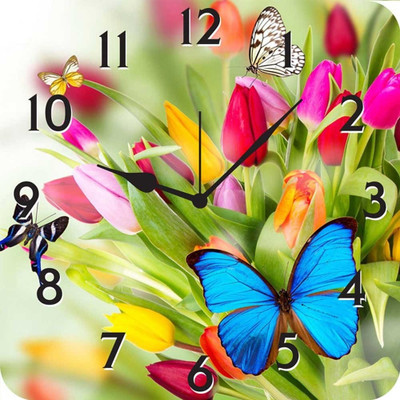 50% OFF on FurnishFantasy Flowers Analog Wall Clock Multicolor 50% OFF on FurnishFantasy Flowers Analog Wall Clock Multicolor