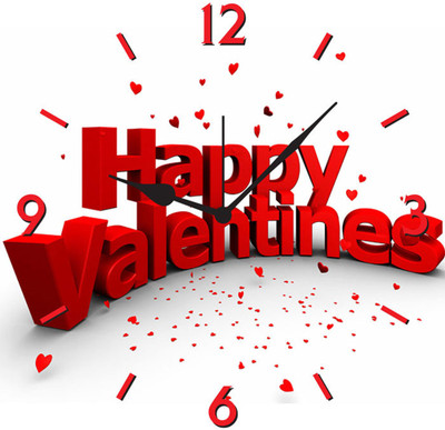 50% OFF on FurnishFantasy Happy Valentines Analog Wall Clock Multicolor 50% OFF on FurnishFantasy Happy Valentines Analog Wall Clock Multicolor